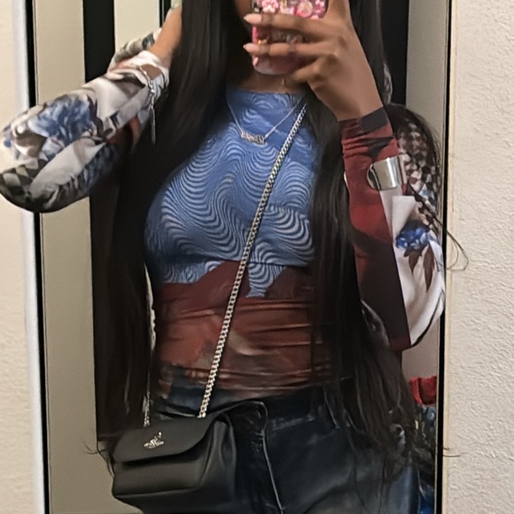 marine serre scarves printed top - Picture 2 of 3